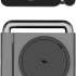 Беспроводное зарядное устройство VLP Zen Charger,  USB-C,  15Вт,  3A,  серый [1092002]